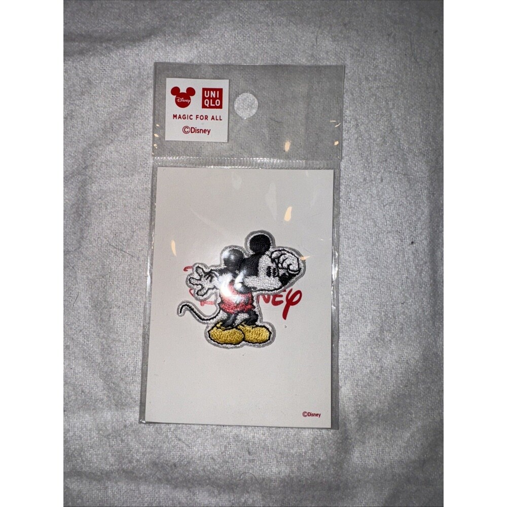 Brand New Uniqlo Disney Project Mickey Mouse Iron On Patch 1.5”